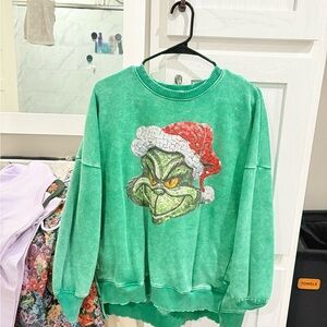 Green Grinch Christmas Sweatshirt